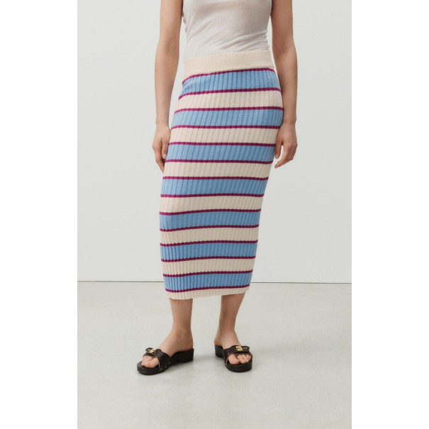 Falda punto rayas