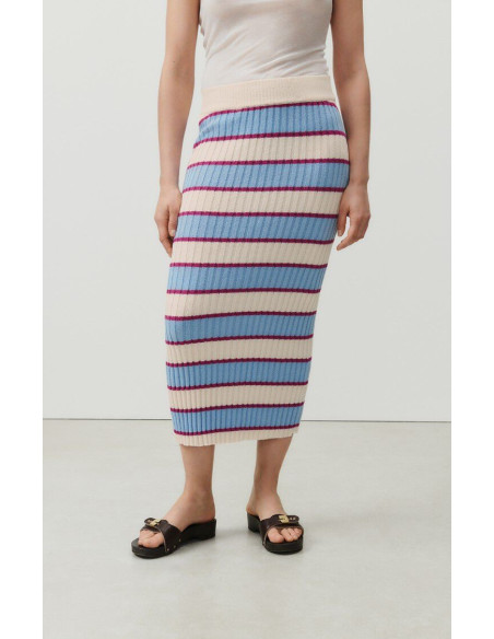 Falda punto rayas