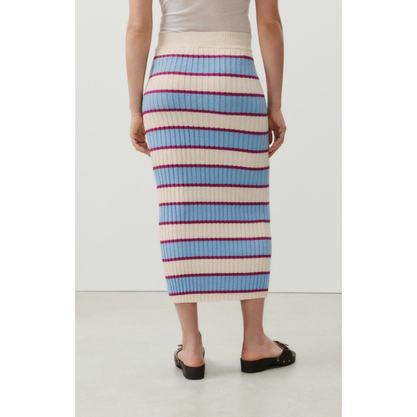 Falda punto rayas