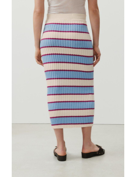 Falda punto rayas