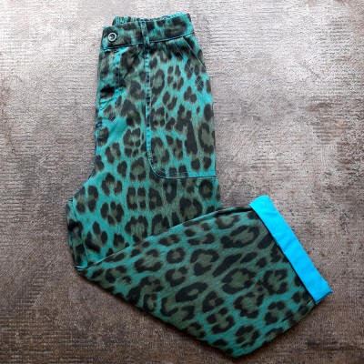 Pantalón leopardo turquesa