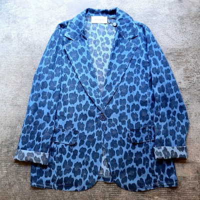 Americana leopardo azul