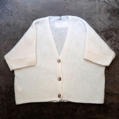 CHAQUETA MOHAIR BOTON DORADO