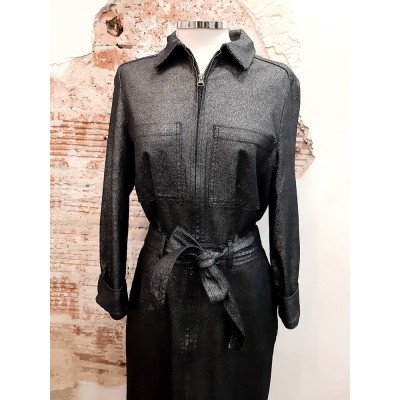 Vestido tejano brillo 2