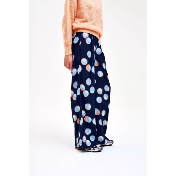 Pantalón fluido lunares