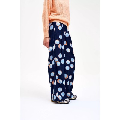 Pantalón fluido lunares