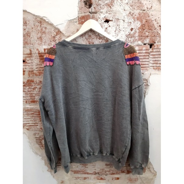 Comprar Sudadera Epaule gris en PAS SI SIMPLE ❤️ Donostia-San