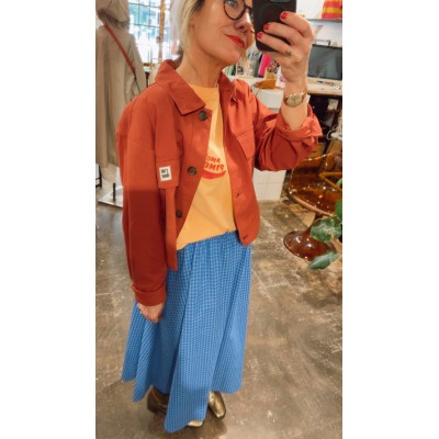 Comprar FALDA MIDI CUADROS BERTA en PAS SI SIMPLE ❤️ 2